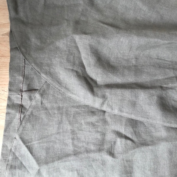 NWT Green linen dress - Picture 3 of 5